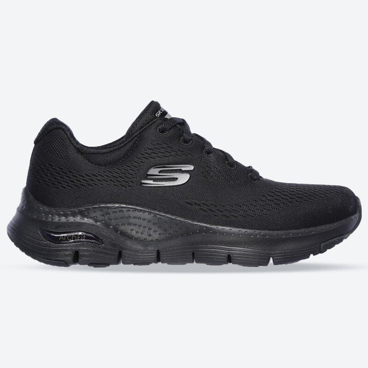 Mujer Wide Fit Skechers 149057 Arch Fit Entrenadores in Negro - Image 1