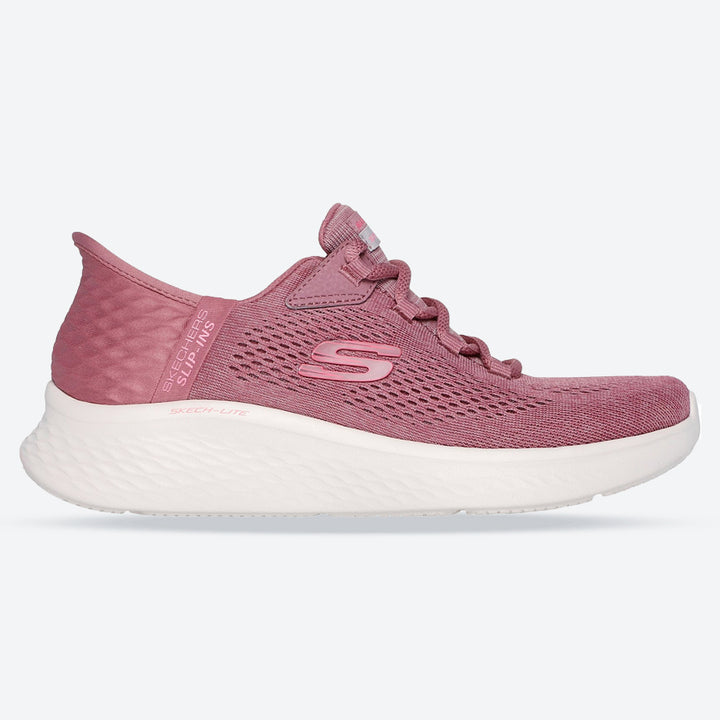 Women's Wide Fit Skechers 150012 Slip-ins Skech Lite Pro Natural Trainers in Grey/Multi - Image 1