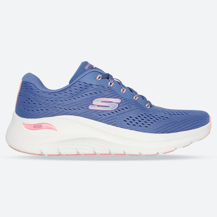 Womens Wide Fit Skechers 150051 2.0 Arch Fit Big League Trainers in Black/Black - Image 1