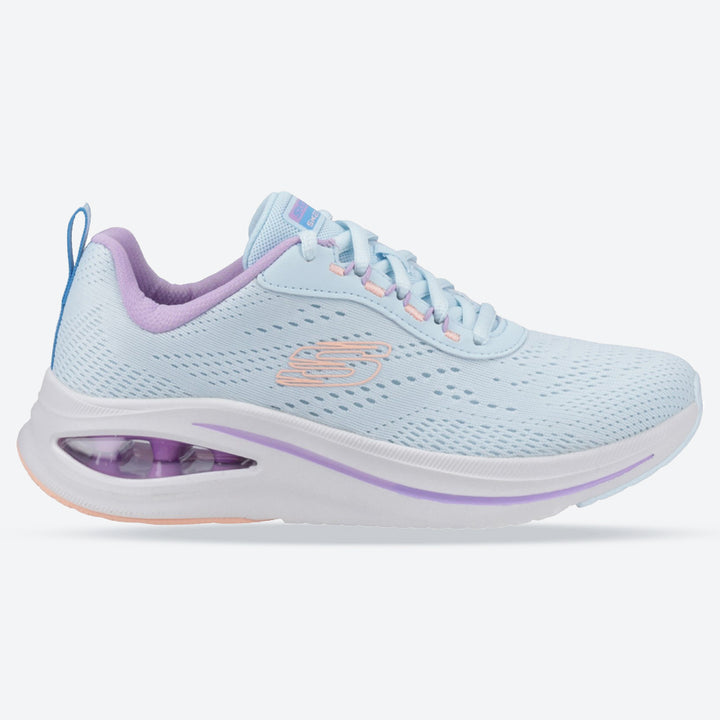 Zapatillas Skechers Air Meta Aired Out de corte ancho para mujer 150131 in Carbón/Multicolor - Image 1