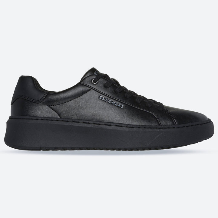 Women's Wide Fit Skechers 183175 Court Break Suit Sneakers in Black - Image 1