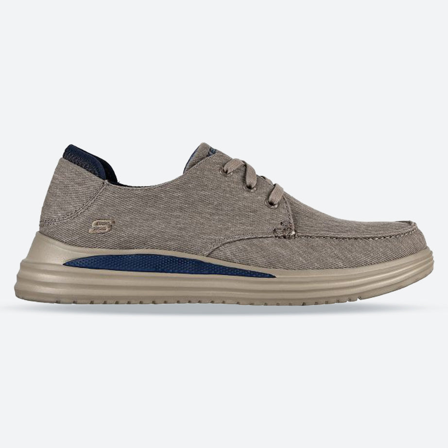 Zapatillas Skechers 204471 Proven Forenzo de corte ancho para hombre in Gris pardo - Image 6