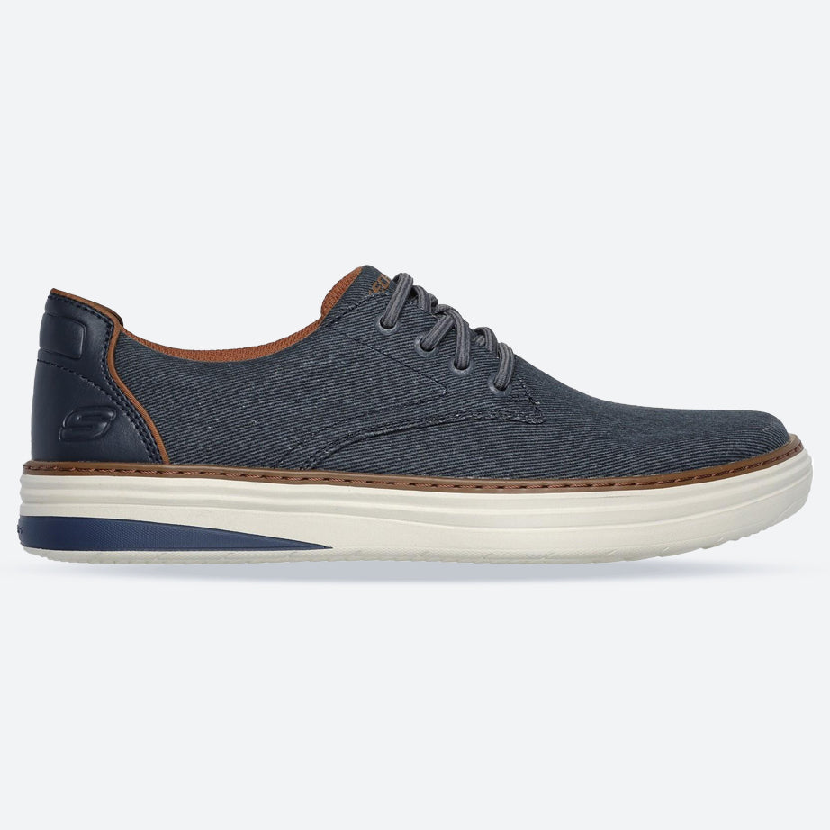 Men's Wide Fit Skechers 205135 Hyland Ratner Shoes in Navy - Image 1