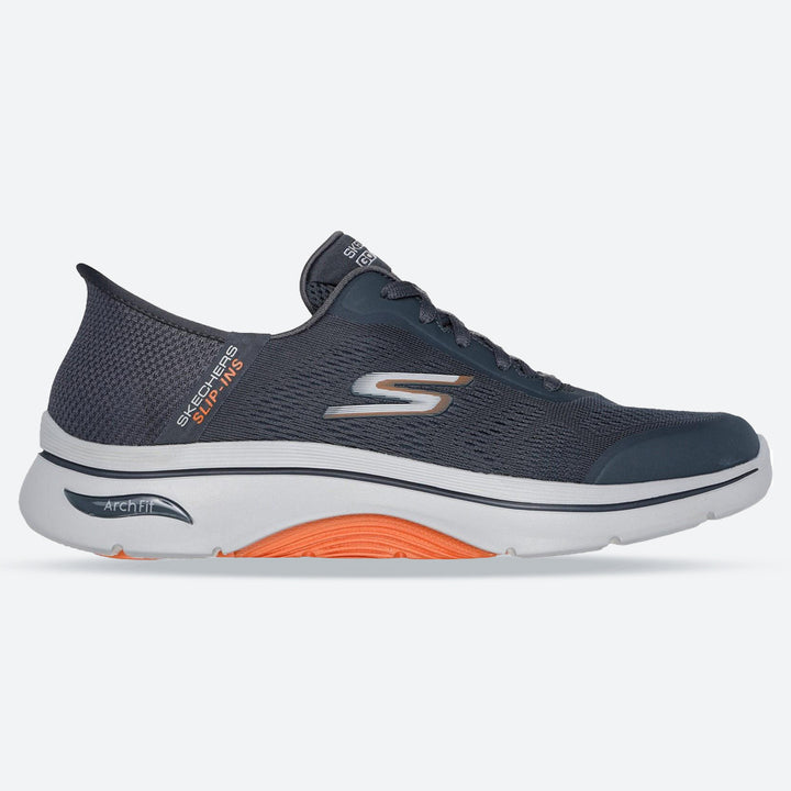 Men's Wide Fit Skechers 216602 Slip-ins Arch Fit 2.0 Simplicity Trainer in Navy - Image 1