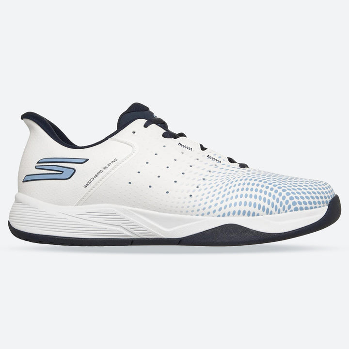 Men's Relaxed Fit Skechers 246101C Slip-ins Viper Court Vegan Reload Trainers in Grey/Charcoal - Image 1