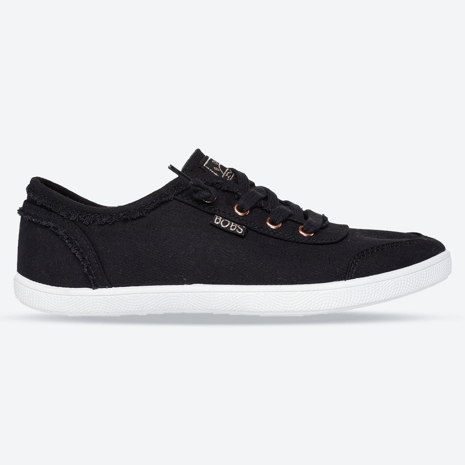 Women's Wide Fit Skechers 33492 Bobs B Cute Shoes in Black - Image 7