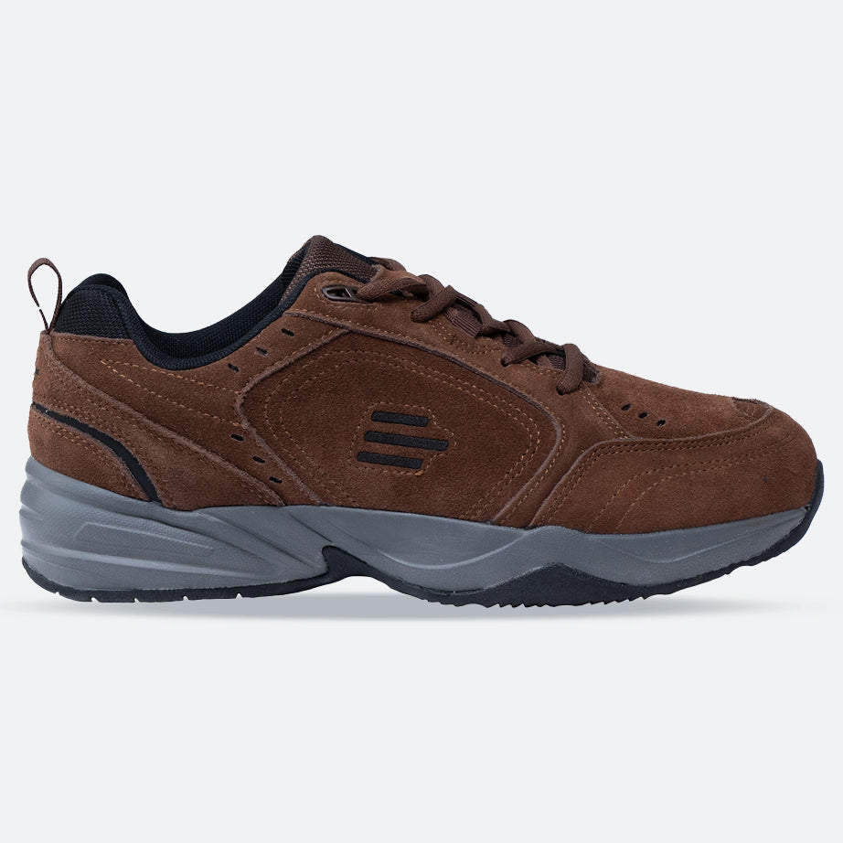 Tredd Men's Wide Fit Tredd Well Legend Trainers - Brown | Tredd Well | Wide ...