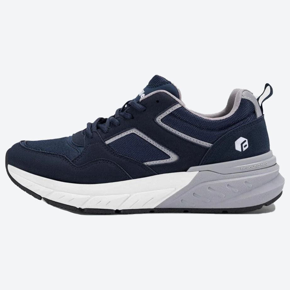 Mens Wide Fit FitVille Rebound Neo V2 Trainers in navy-blue-dove-grey - Image 2