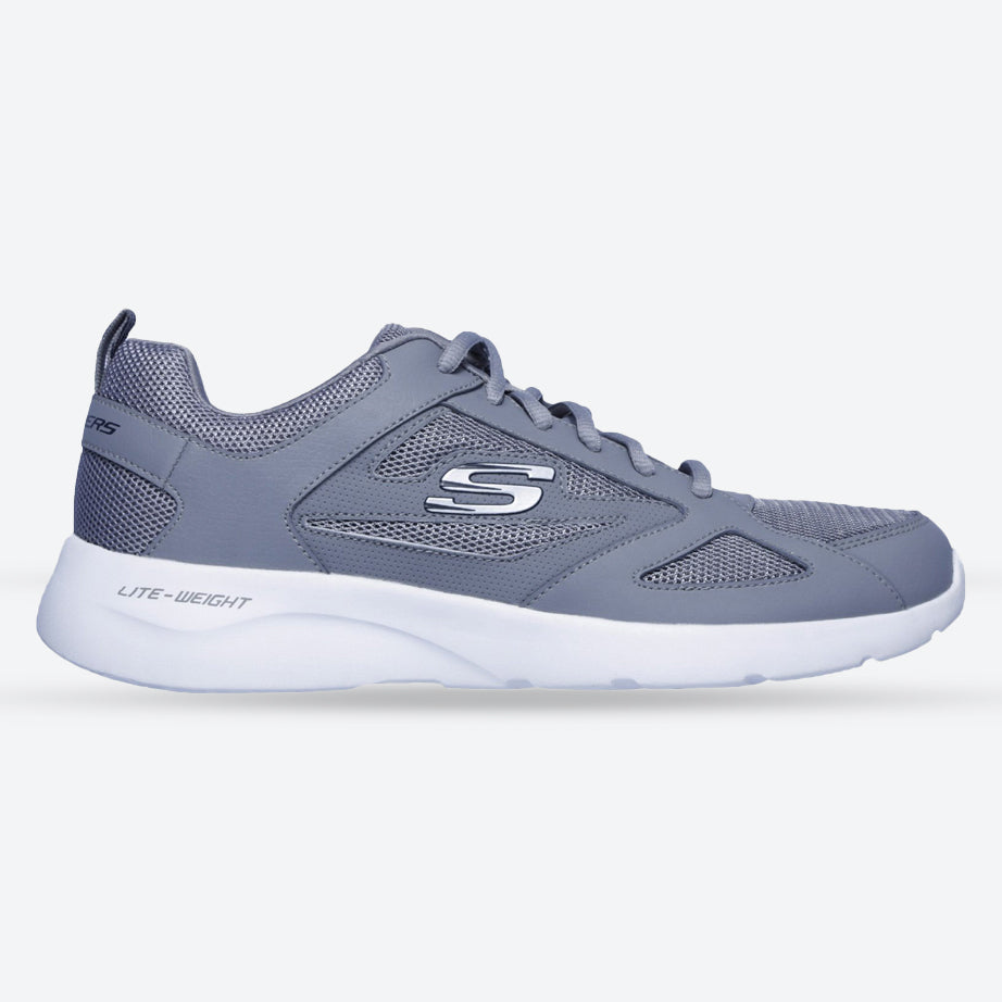 Zapatillas Skechers 58363 Dynamight 2.0 Fallford de corte ancho para hombre in Gris - Image 1