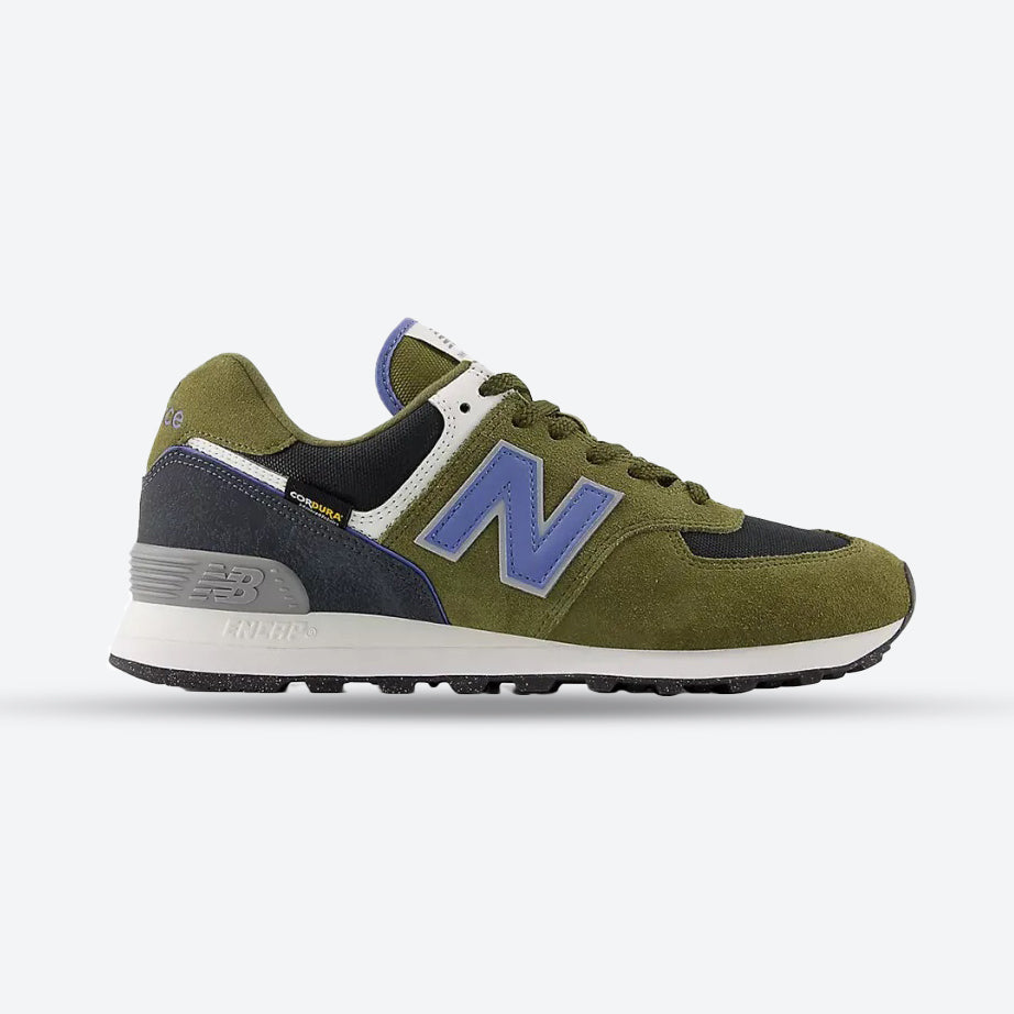 Women's Wide Fit New Balance U5743IR Trainers in Green - Image 1