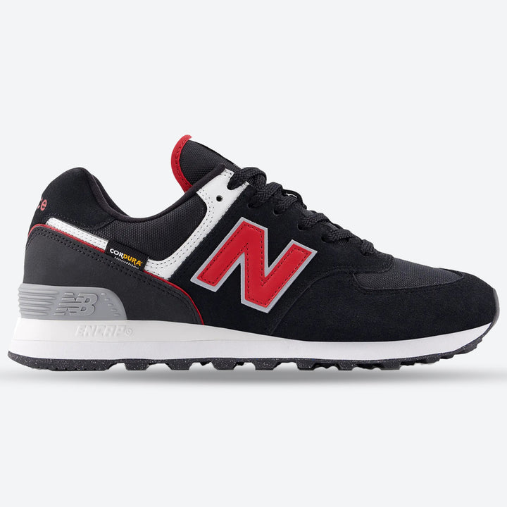 Men's Wide Fit New Balance U5748JL Trainers in Black/White - Image 1