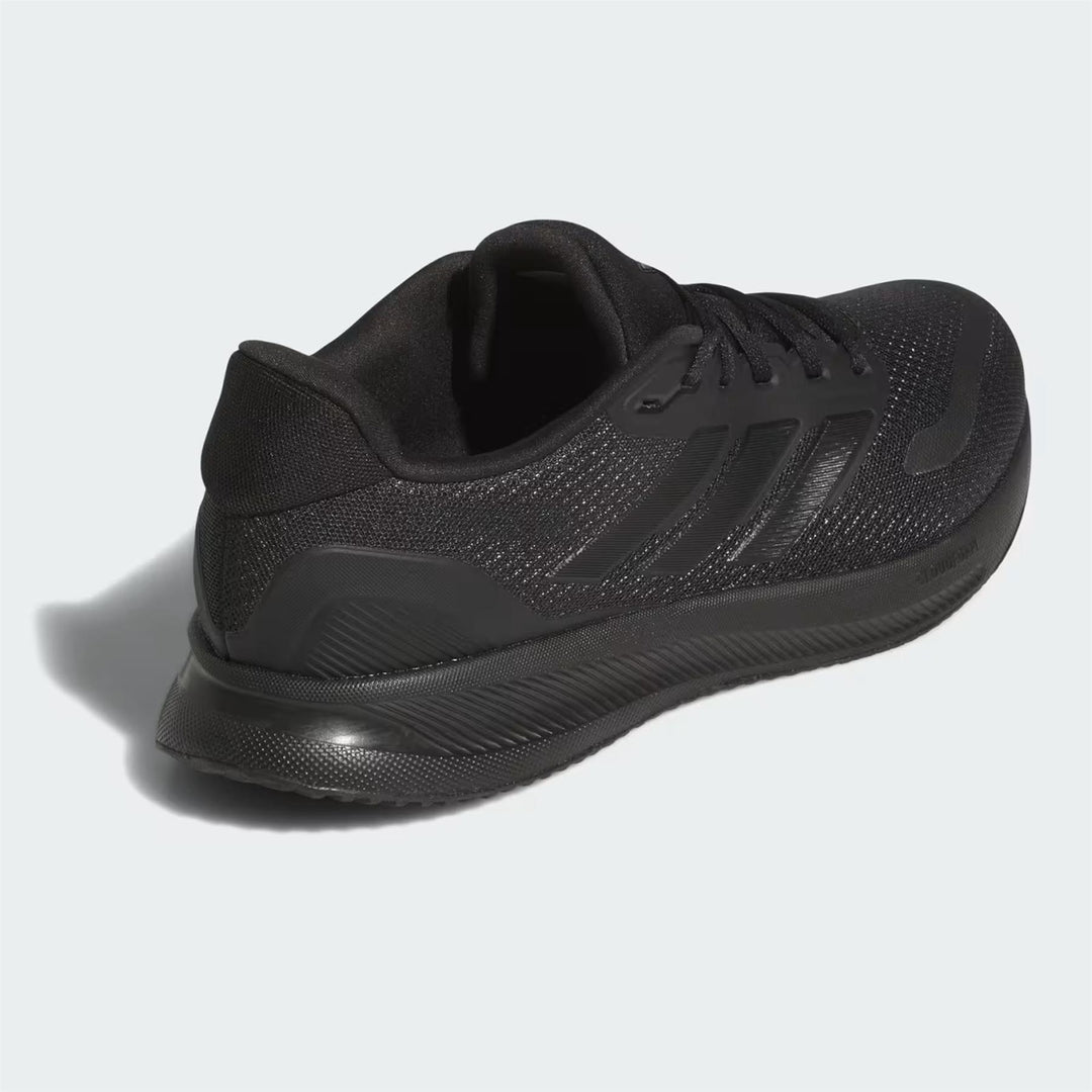 Men's Wide Fit Adidas Runfalcon 5 JH5184 Walking/Running Trainers in Black/Black - Image 5