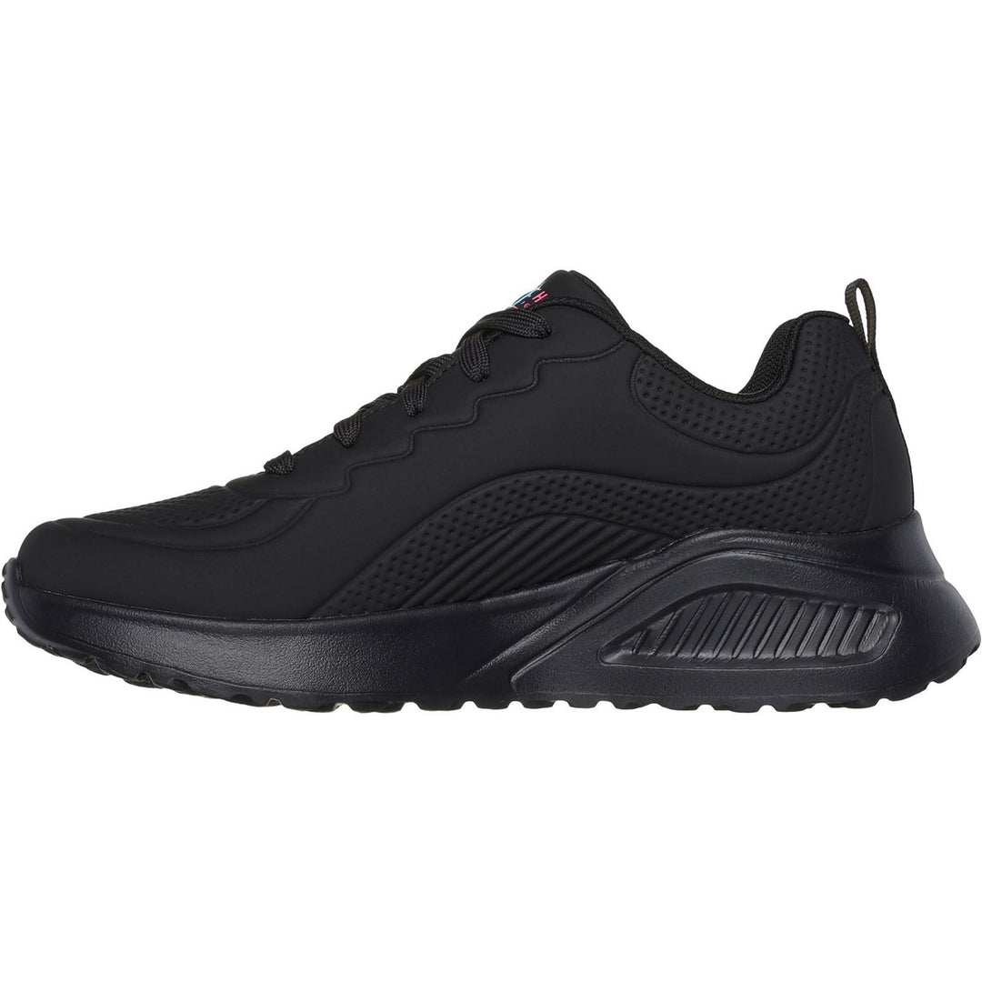 Women's Wide Fit Skechers 177977 Uno Lite Heart Of Hearts Trainers in Black/Multi - Image 4