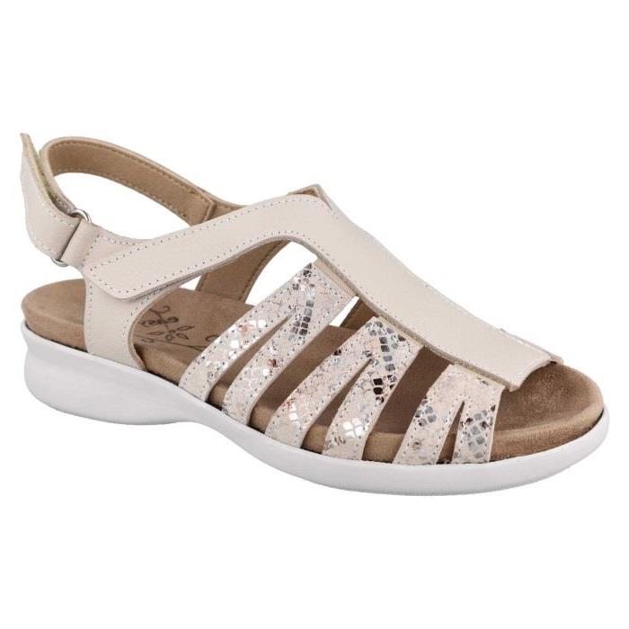 Women's Wide Fit DB Treasure Sandals in Sky Blue Leather - Image 11