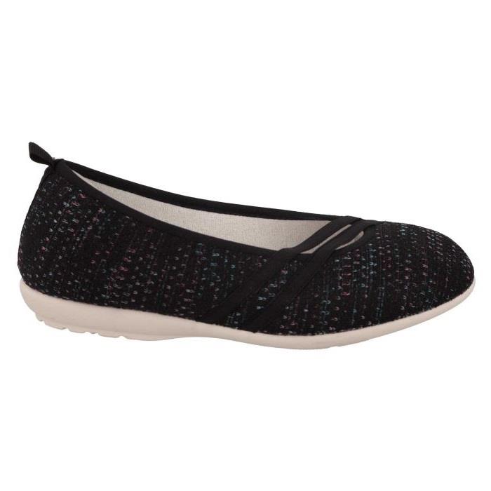 Women's Wide Fit DB Foxtail Canvas in Black Canvas - Image 2