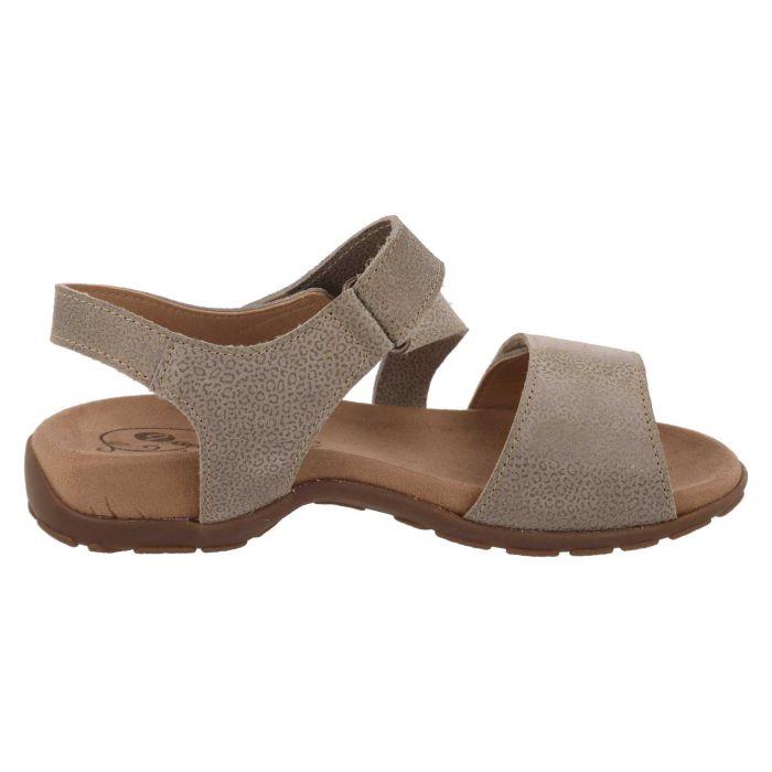 Women's Wide Fit DB Kalista Sandals in Blue Print Leather - Image 9