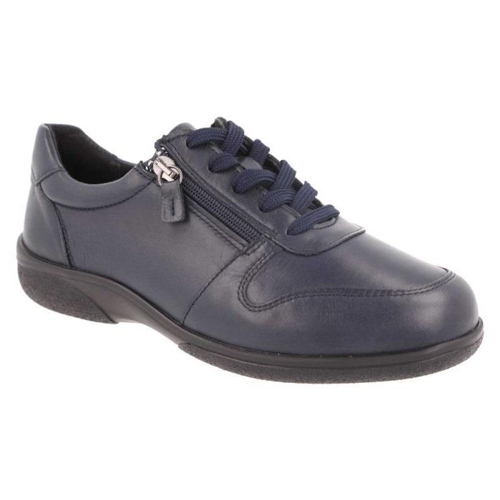 Women's Wide Fit DB Mollie Shoes in Black Leather - Image 10
