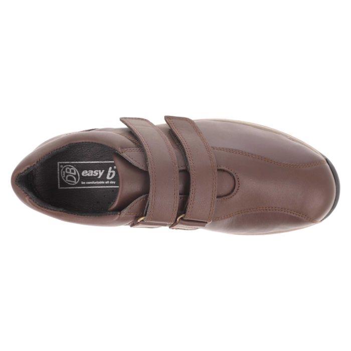 Men's Wide Fit DB Wayne Trainers in Black Leather - Image 10