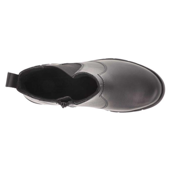 Women's Wide Fit DB Ella Boots in Black Leather - Image 1