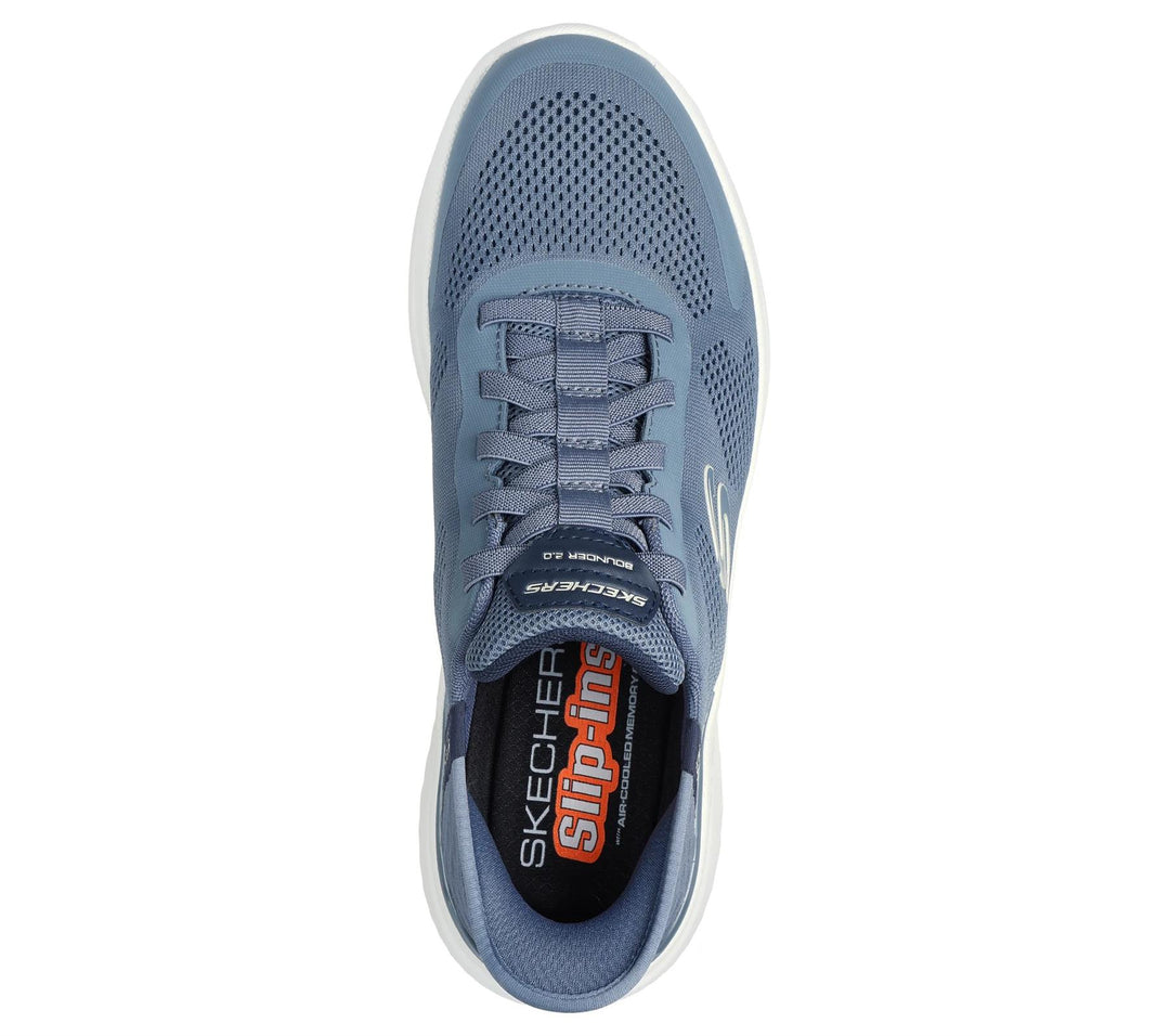 Men's Wide Fit Skechers Slip-ins 232459 Bounder 2.0 Emerged Trainers in Slate - Image 6