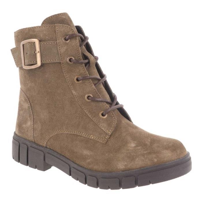 Women's Wide Fit DB Holly Ankle Boots in Brown Suede - Image 10