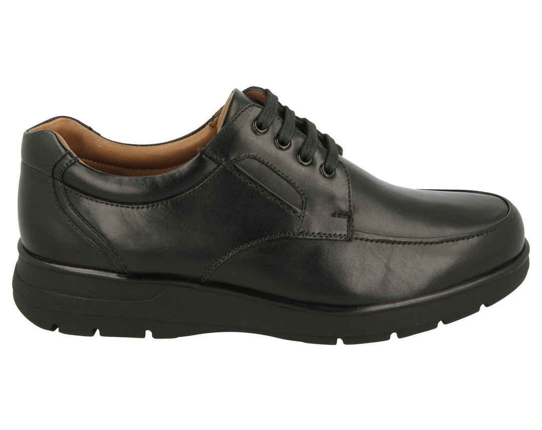 Zapatos DB Congo de ajuste ancho para hombre in Cuero Liso Negro - Image 2