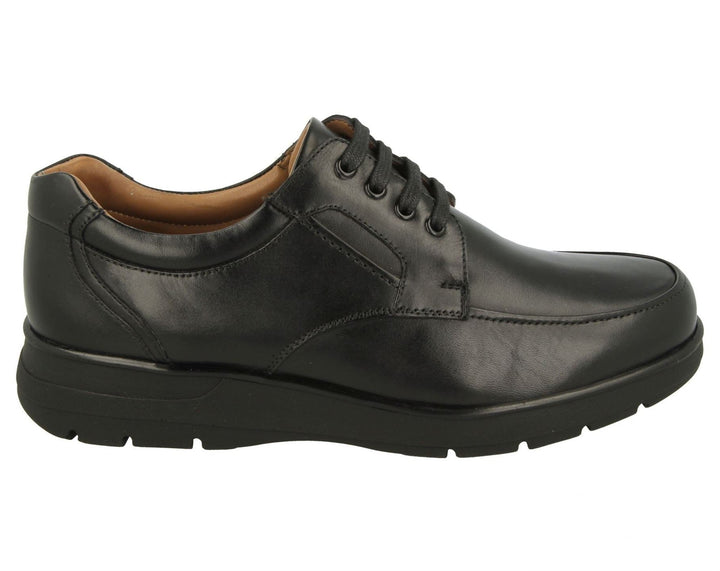 Zapatos DB Congo de ajuste ancho para hombre in Cuero Liso Negro - Image 1