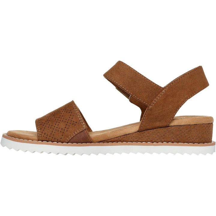 Women's Wide Fit Skechers 114147 Bobs Desert Kiss Serendipitous Sandals in Olive - Image 1