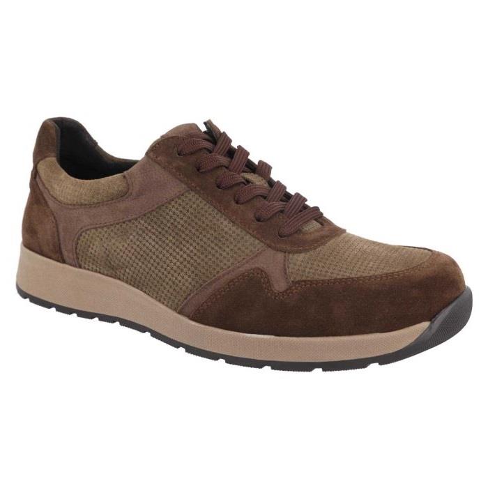 Men's Wide Fit DB Hector Trainers in Black Suede - Image 7