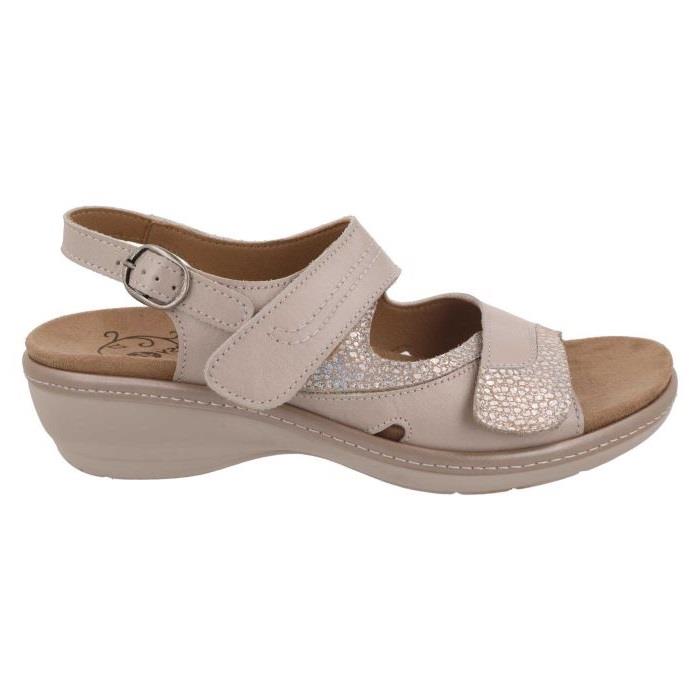 Women's Wide Fit DB Comfrey Sandals in Sky Blue Leather - Image 1
