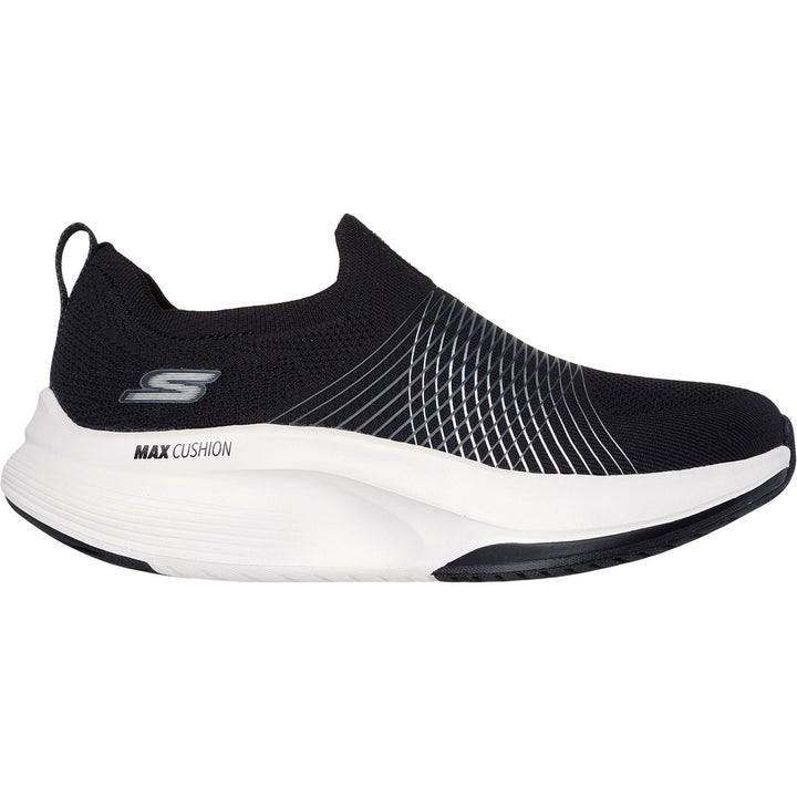 Women's Wide Fit Skechers 125052 Go Walk Max Walker Sally Trainers in Black/White - Image 1