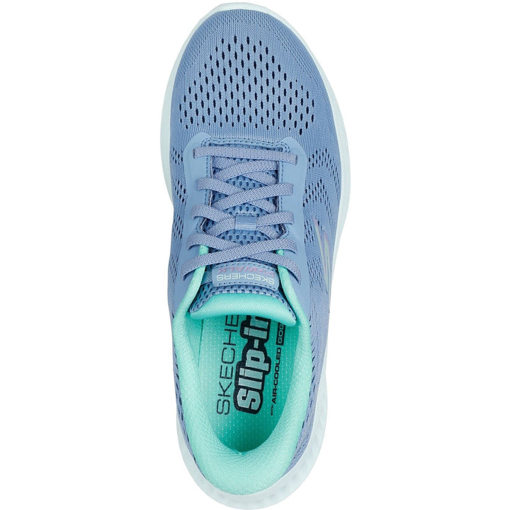 Women's Wide Fit Skechers 125643 Slip-ins Go Walk Now Khloe Trainers