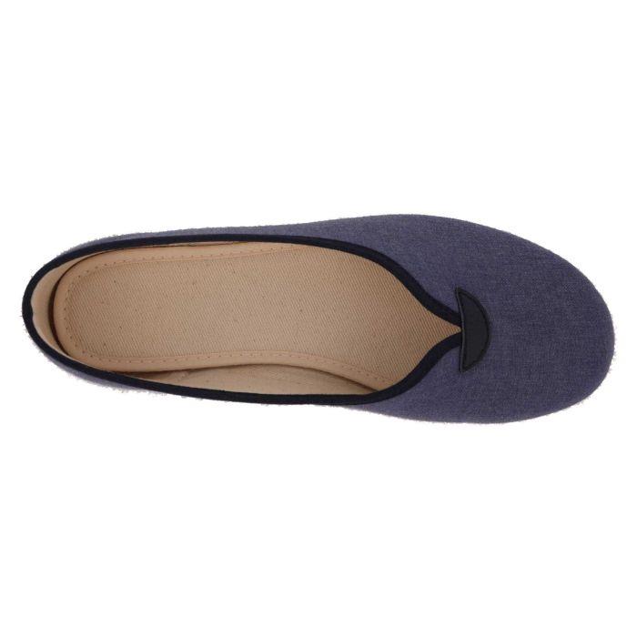 Women's Wide Fit DB Isobelle Canvas Shoes in Beige Canvas - Image 5