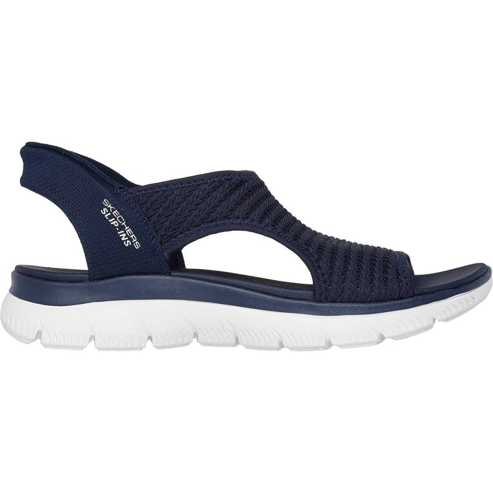 Women's Wide Fit Skechers 119519 Slip-ins Summits Sweetly Evolved Sandals in Black - Image 1