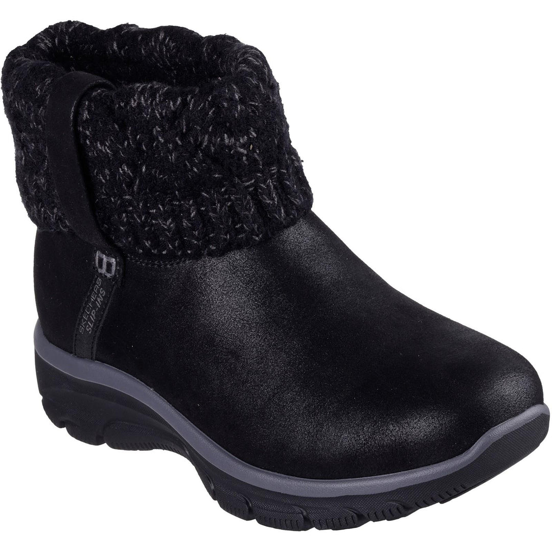 Women's Wide Fit Skechers 168033 Slip-ins Easy Going Cozy Weather 2 Boots