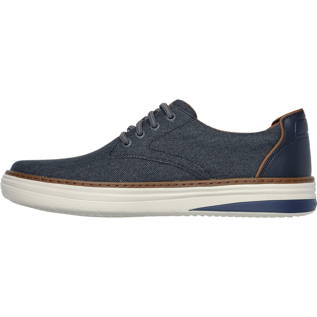 Men's Wide Fit Skechers 205135 Hyland Ratner Shoes in Navy - Image 4