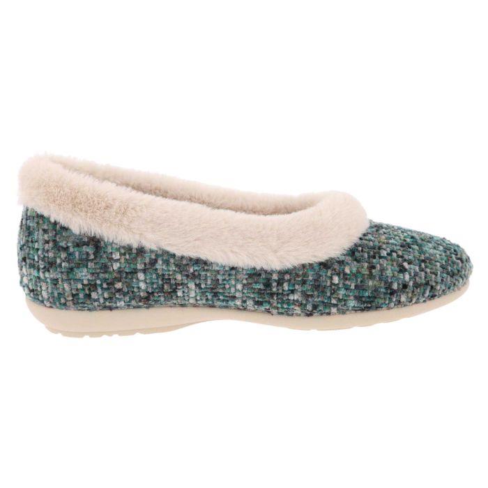 Women's Wide Fit DB Robyn Slippers in Rose Multi Textile - Image 1