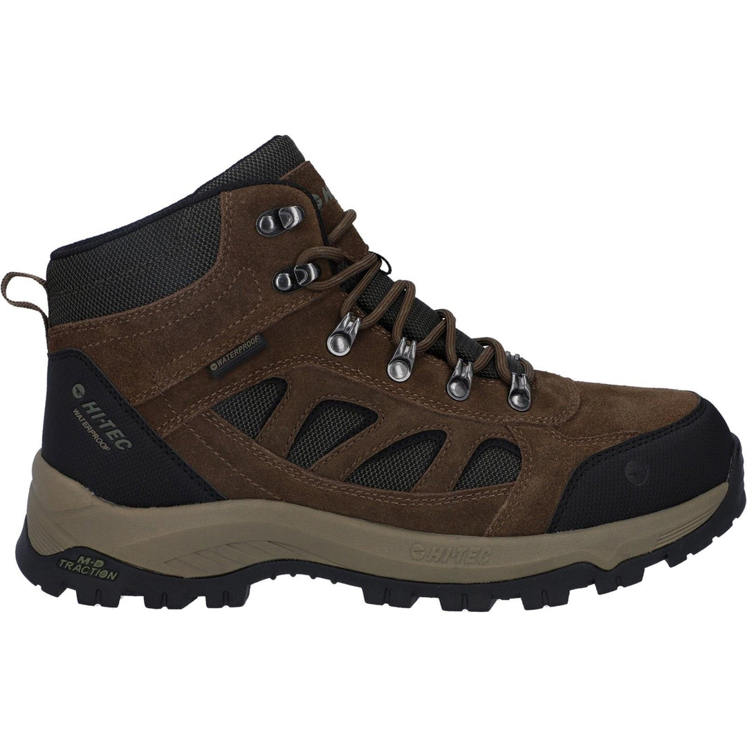 Men's Wide Fit Hi-Tec Bandera Expedition Mid Hiking Waterproof Boots