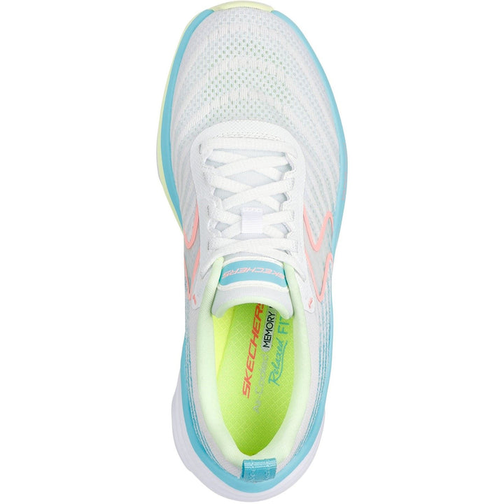 Women's Relaxed Fit Skechers 150583 D'lux Vapor Cool Breeze Trainers in White/Multi - Image 1