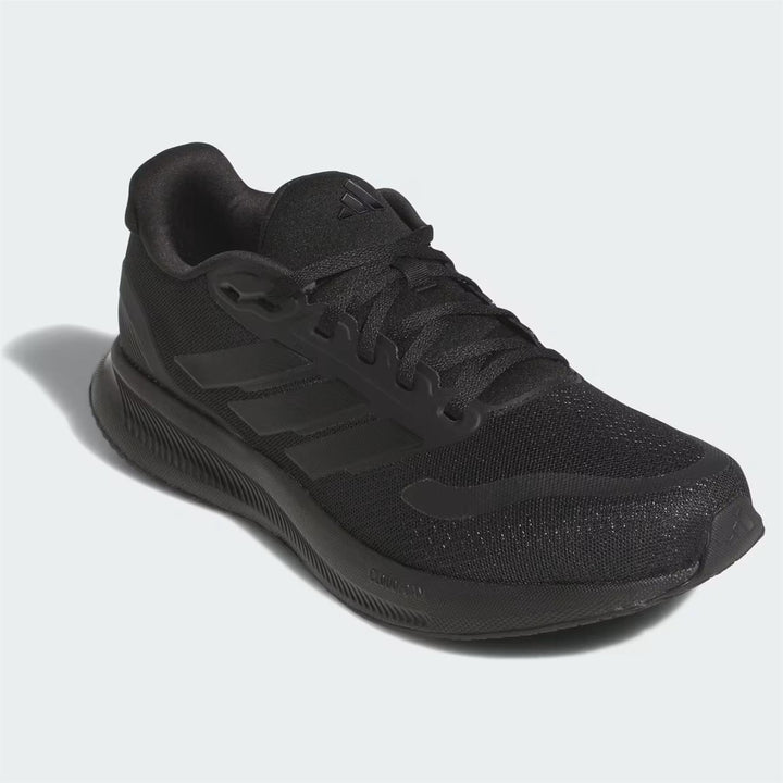 Men's Wide Fit Adidas Runfalcon 5 JH5184 Walking/Running Trainers in Black/Black - Image 1