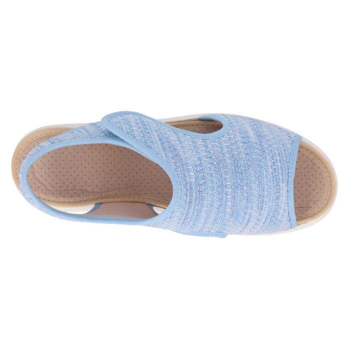 Women's Wide Fit DB Ragwort Sandals in Black Multi Stretch - Image 8