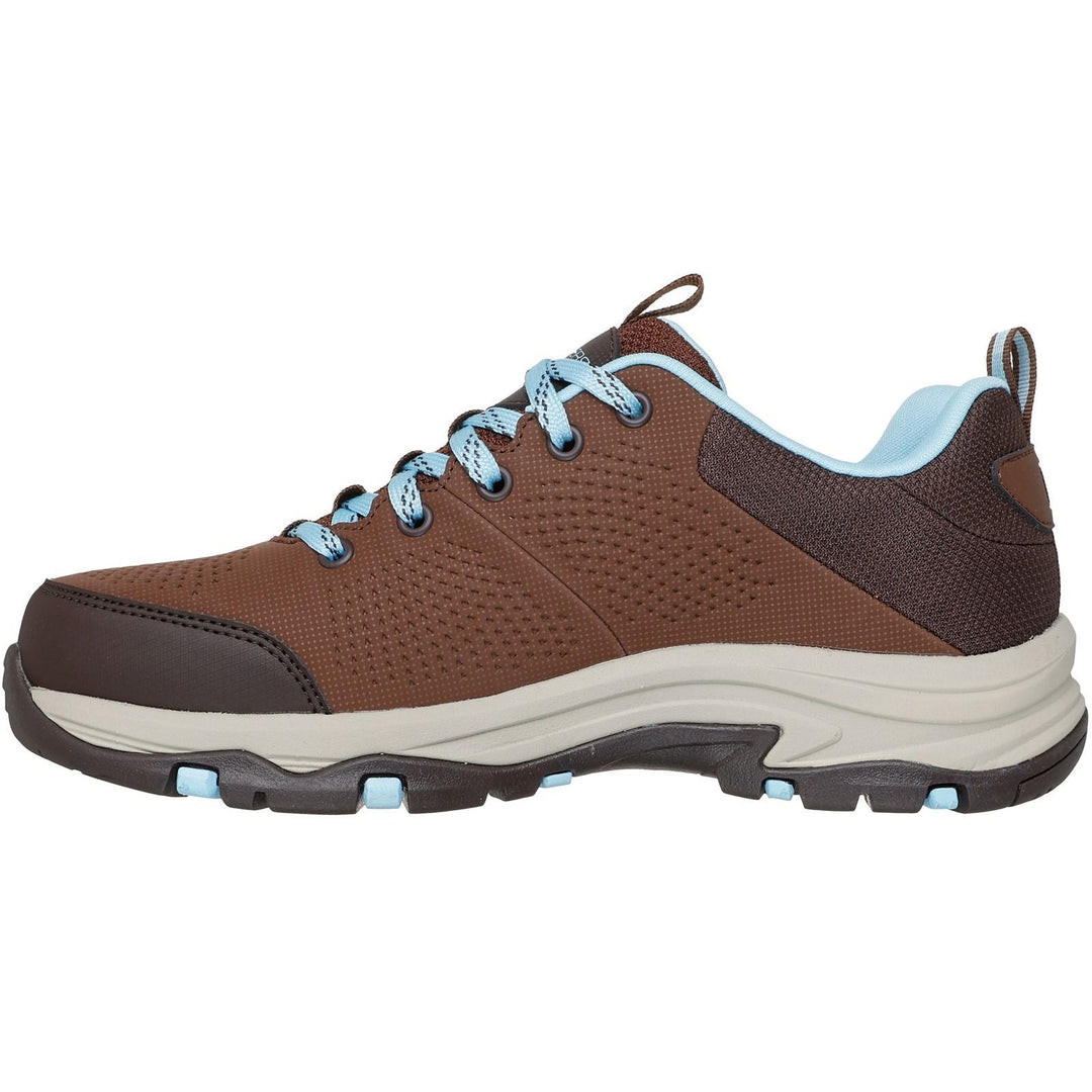 Women's Relaxed Fit Skechers 180119 Waterproof Trego Trail Destiny Trainers in Chocolate - Image 10