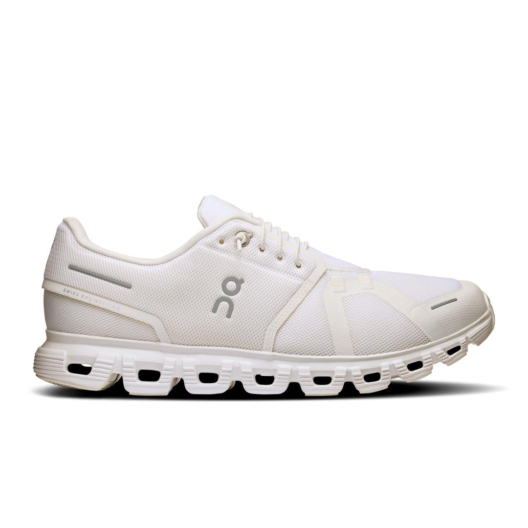 Men's Wide Fit On Cloud 6 Wide Trainers - White in White/White - Image 1
