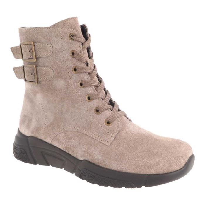 Women's Wide Fit DB Maisie Ankle Boots in Taupe Suede - Image 8