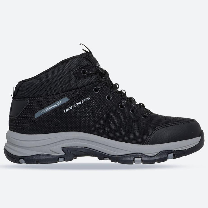 Women's Relaxed Fit Skechers 180005 Waterproof Trego Trail Destination Boots - Black/Charcoal in Black/Charcoal - Image 1
