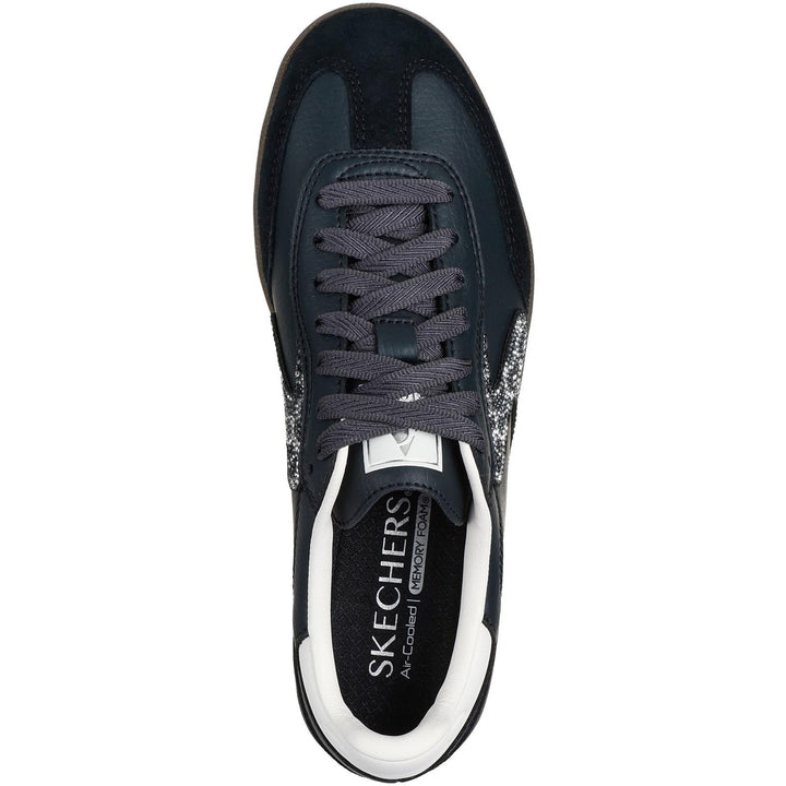 Women's Wide Fit Skechers 185239 Hotshot Shimmering Spots Trainers