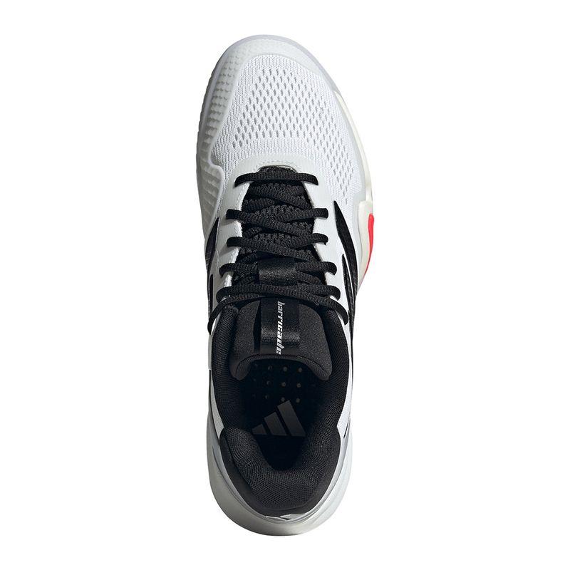Men's Wide Fit Adidas Barricade 14 WIDE JQ7107 Tennis Trainers in Cloud White - Image 6
