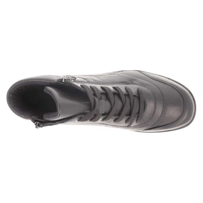 Women's Wide DB Fit Amber Ankle Zip Boots in Black Leather - Image 1