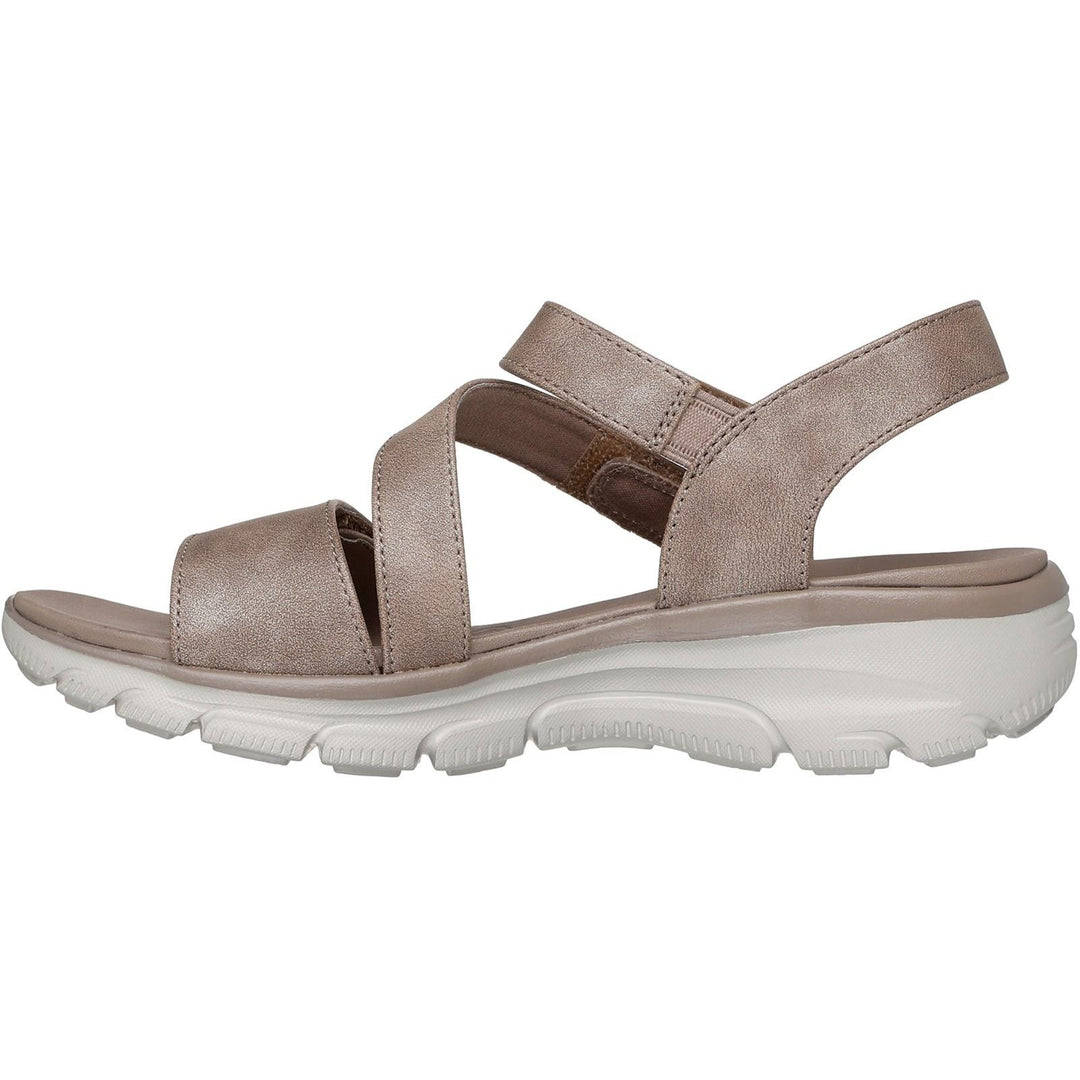 Women's Relaxed Fit Skechers 163532 Easy Going All Day Chic Sandals in Taupe - Image 9