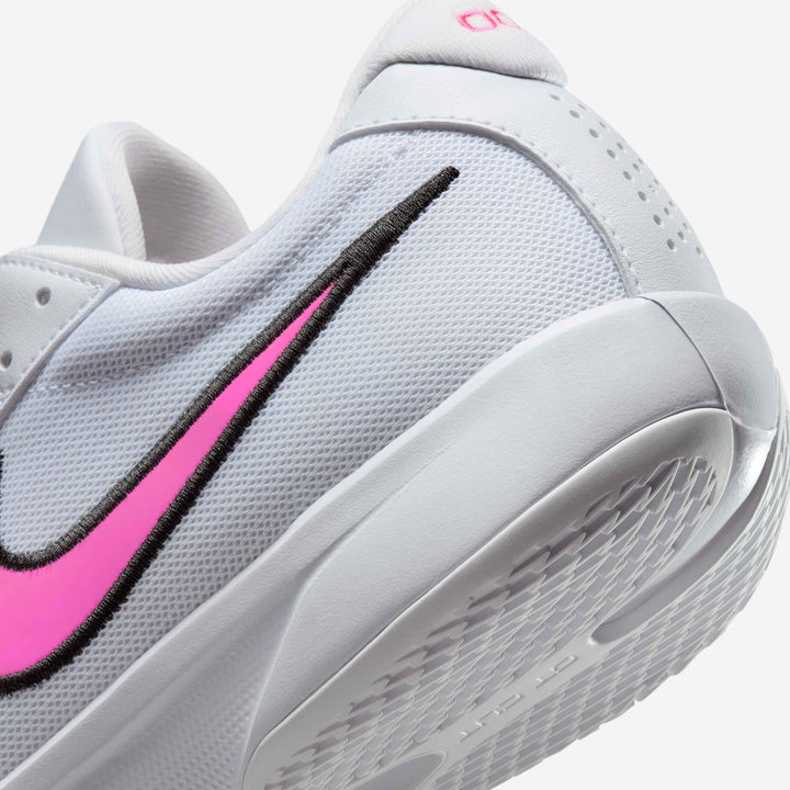 Men's Wide Fit Nike FB2599-105 G T Cut Academy Basketball Trainers in White/Black/Pink Blast - Image 1